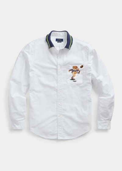 Polo Ralph Lauren Classic Fit Kicker Bear Skjorter Herre Danmark (IRGYC3452)